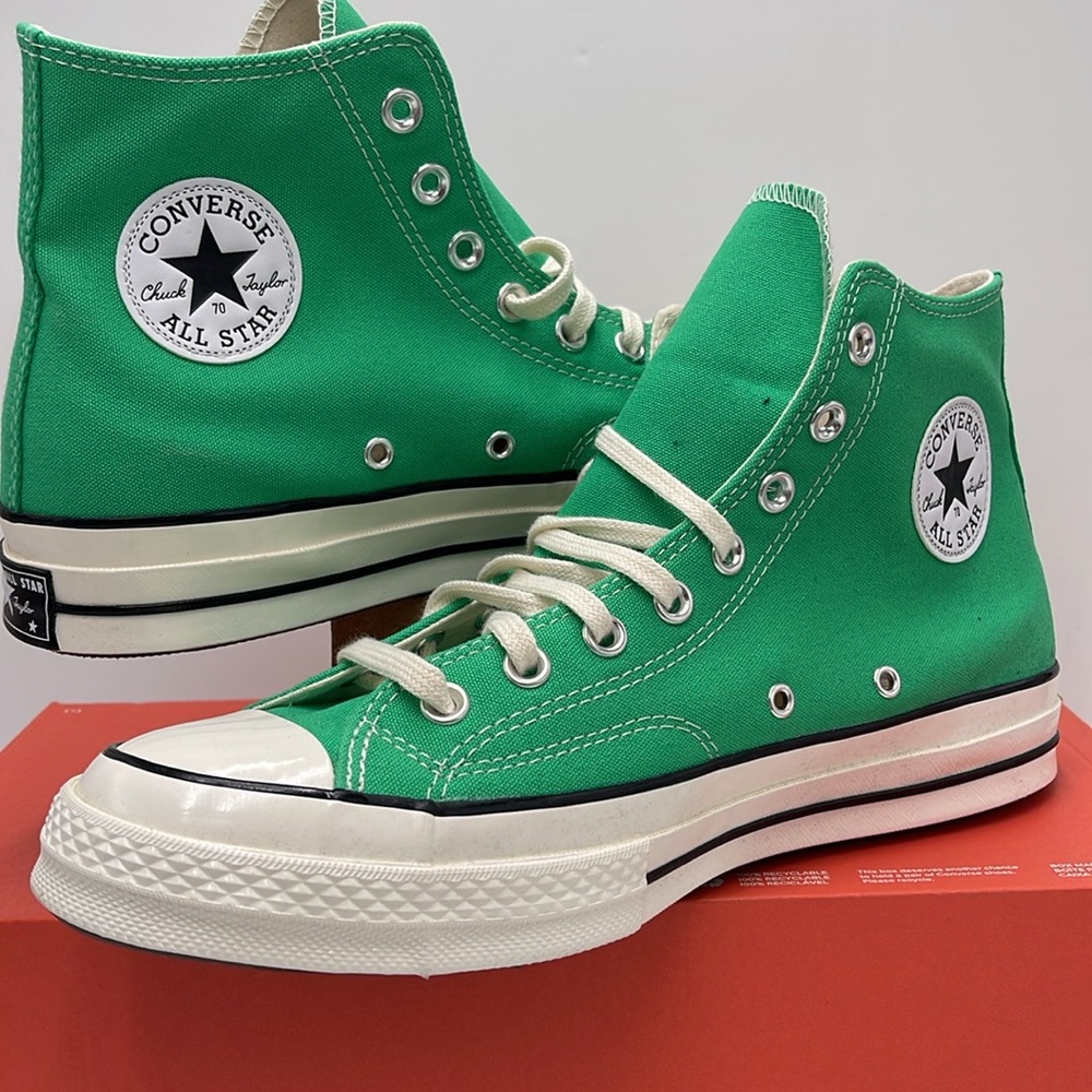 Converse WMNS Emerald High-Top Sneakers A08613F
CHUCK 70 HI
APEX GREEN/EGRET/Wht - Picture 10 of 16